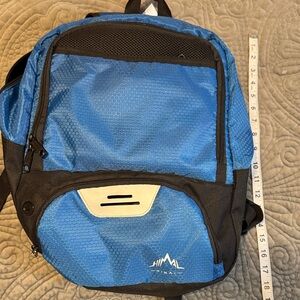 Himal Blue and Black Backpack 12” X 17” approx.